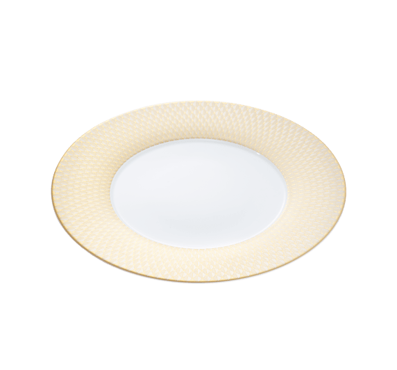 Porcelain Underplate Gold Finish